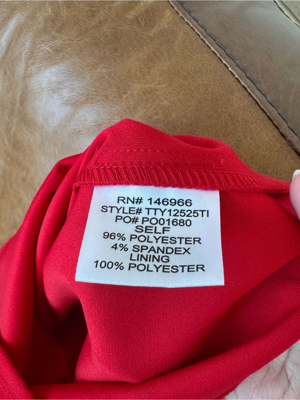 Red Elegant Strapless Wedding Guest Wide Leg Jumpsuit Crystal Sky Women’s Medium - Picture 10 of 10